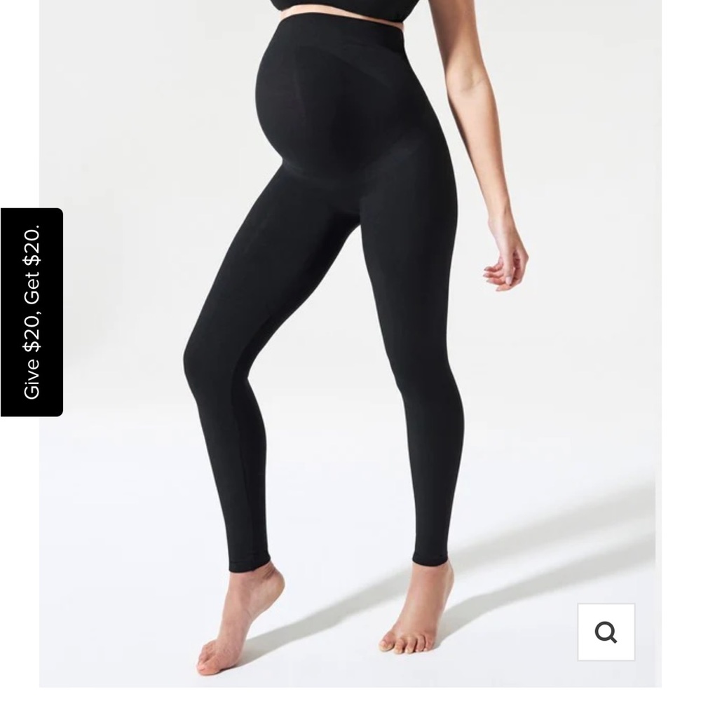 BLANQI Maternity Belly Support Leggings, size XL, black